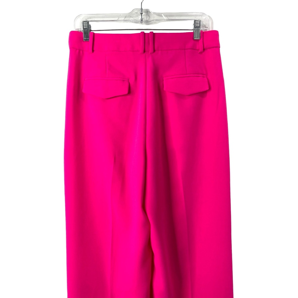 J Crew Wide leg essential pants in city crepe Size 6 hot pink BS581 - Picture 9 of 11
